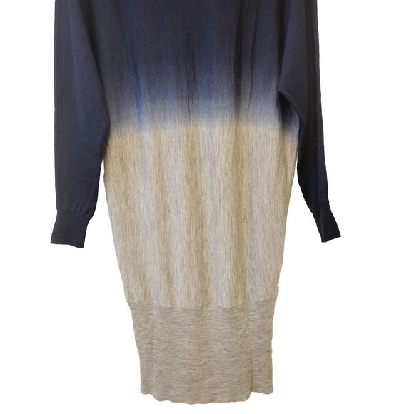 BCBG MAXAZARIA 100% Merino Wool Ombre Slimming Sz XS Tunic Sweater - Picture 3 of 9